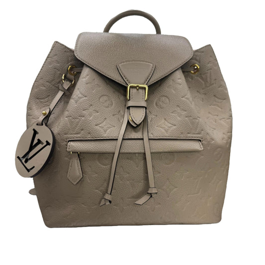 Pre-Owned Louis Vuitton Montsouris Empreinte Leather Backpack (Turtle Dove) LOU.B.1099