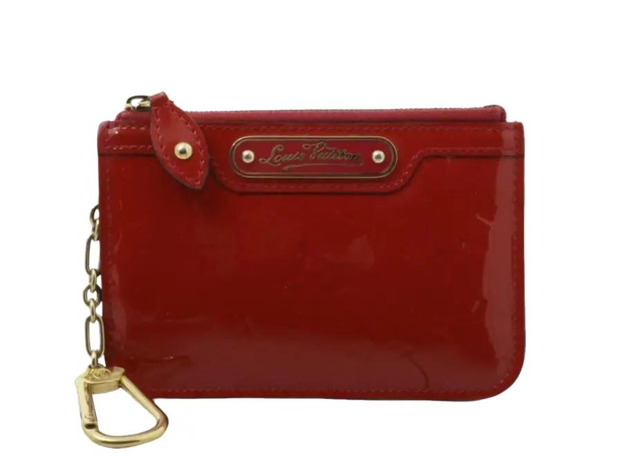 Pre-Owned Louis Vuitton Pochette Cle Small Vernis Leather (Dark Pink) LOU.S.1279