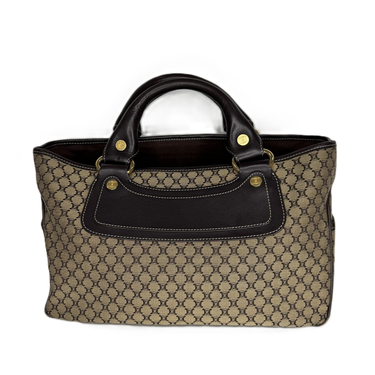 Pre-Owned Celine Vintage Boogie Bag Tiromphe Canvas CEL.B.1003