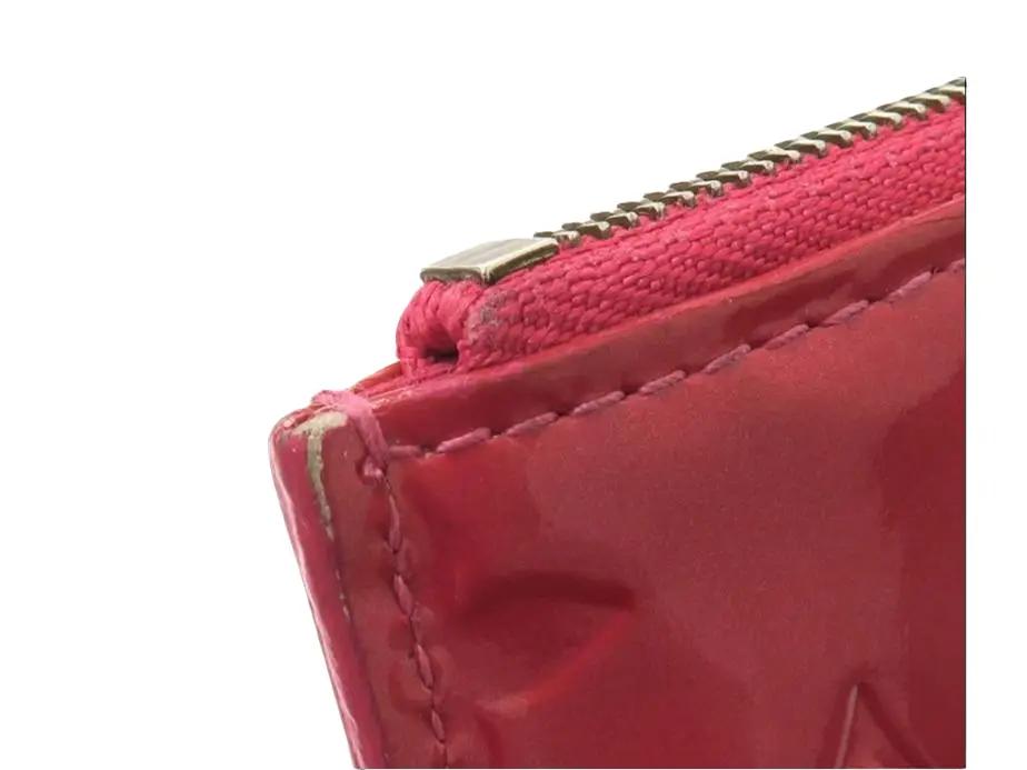 Pre-owned Louis Vuitton Pochette Cle Vernis Leather Card Holder (Pink) LOU.S.1272