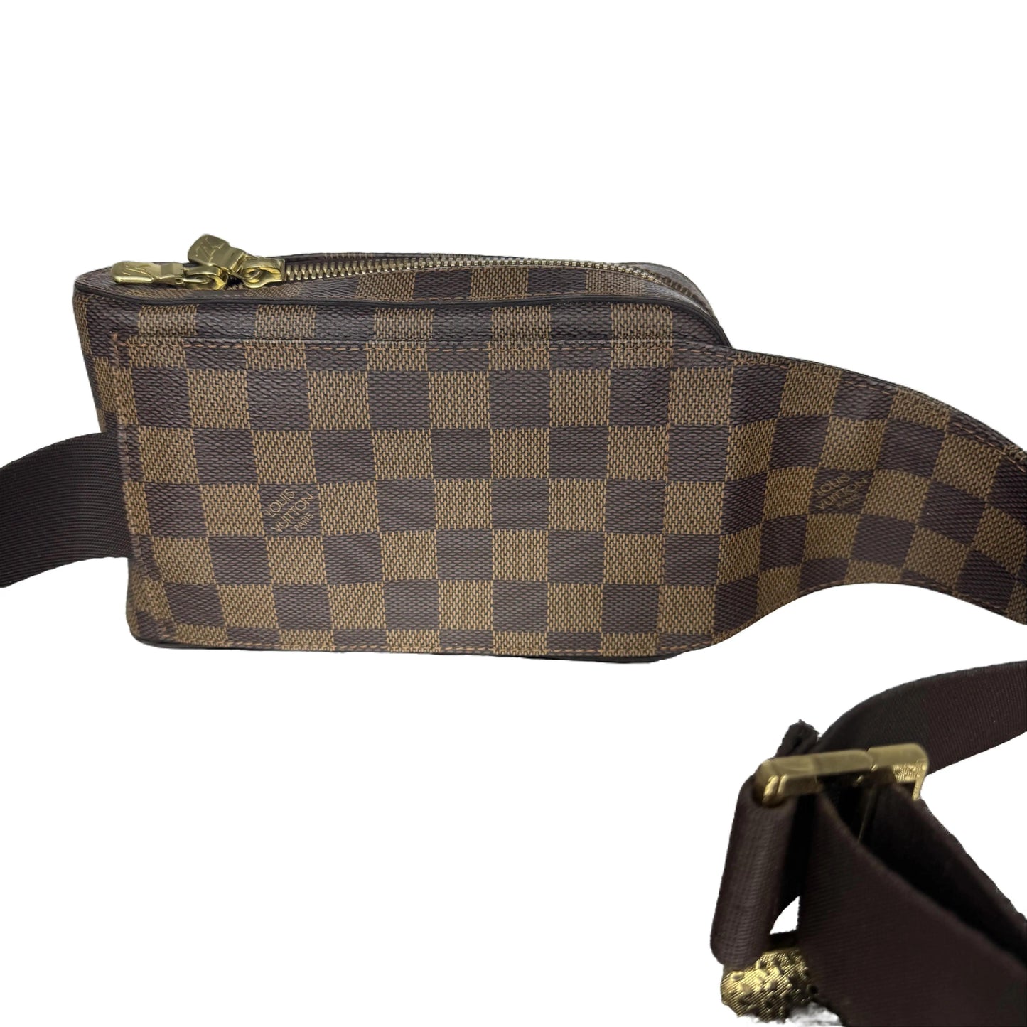 Pre-Owned Louis Vuitton Geronimos Damier Ebene Coated Canvas Belt Bag LOU.B.1177