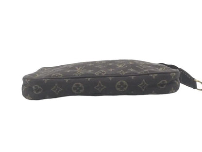 Pre-Owned Louis Vuitton Mini Pochette Mini Lin Jacquard Canvas NO STRAP - LOU.B.1168