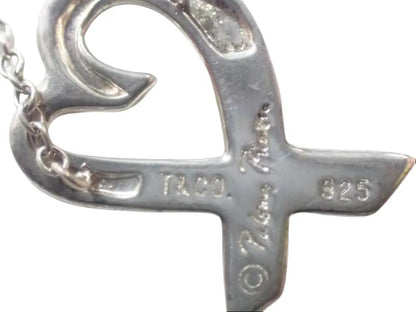 Pre-Owned Tiffany & Co Sterling Silver Paloma Picasso Loving Heart Necklace TIF.A.1005