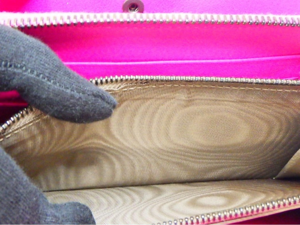 Pre-Owned Bottega Veneta Intrecciato Zippy Wallet (Pink) BOT.S.1006