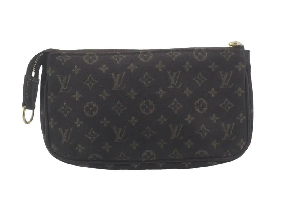 Pre-Owned Louis Vuitton Mini Pochette Mini Lin Jacquard Canvas NO STRAP - LOU.B.1168